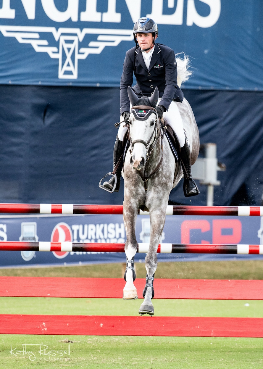 Darragh Kenny (IRL) and Billy Manjaro were best in the CSIO5* $8,000 Palm Beach Masters Warm-Up during Longines FEI Jumping Nations Cup™ Week CSIO5*/CSI2*. 