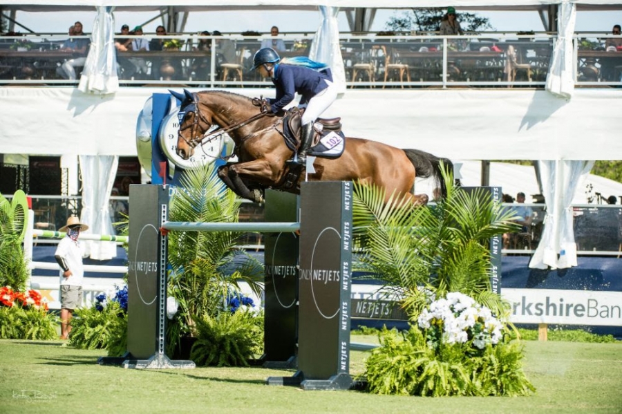 Ashlee Bond (ISR) won her second CSIO5* class of the week in topping the $72,000 NetJets Classic with Ereina. 